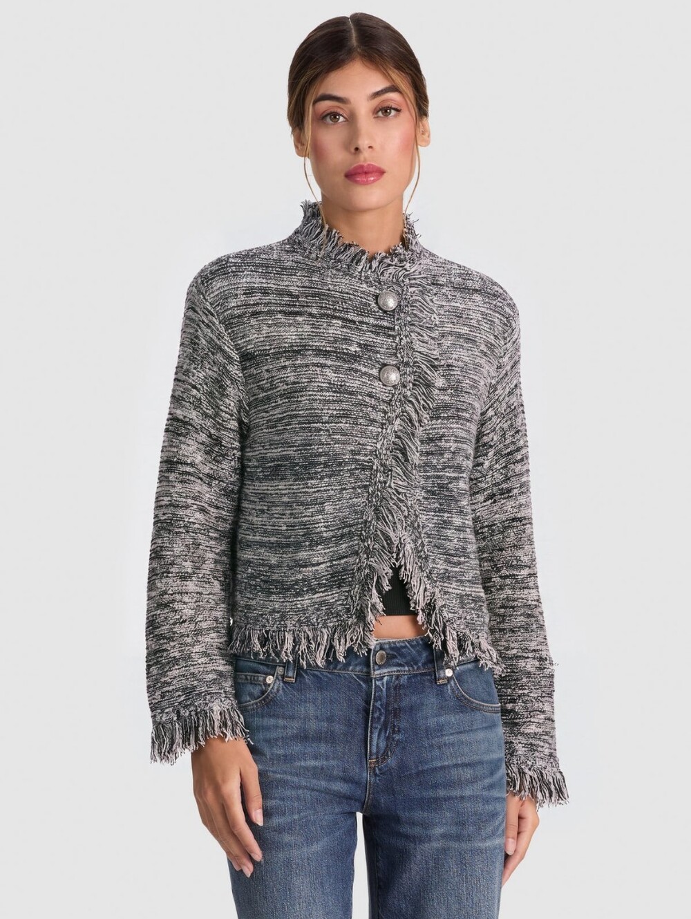 Alice + Olivia JANET FRINGE JACKET